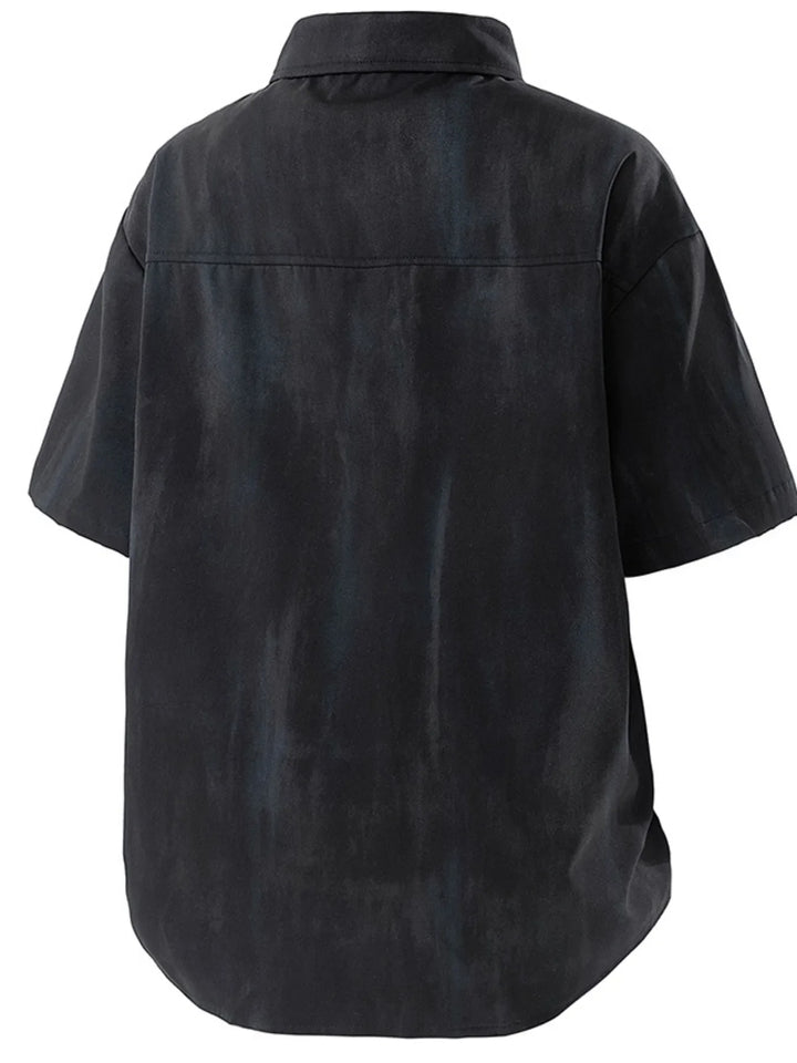 Men's Plus Size Snap Down Short Sleeve Shirt