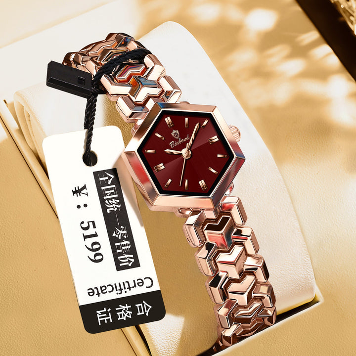 Women's Octagonal Waterproof Quartz Simple Watch