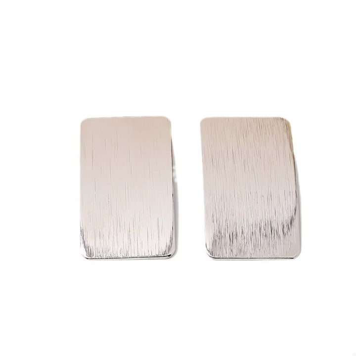 18K Gold-Plated Rectangle Earrings