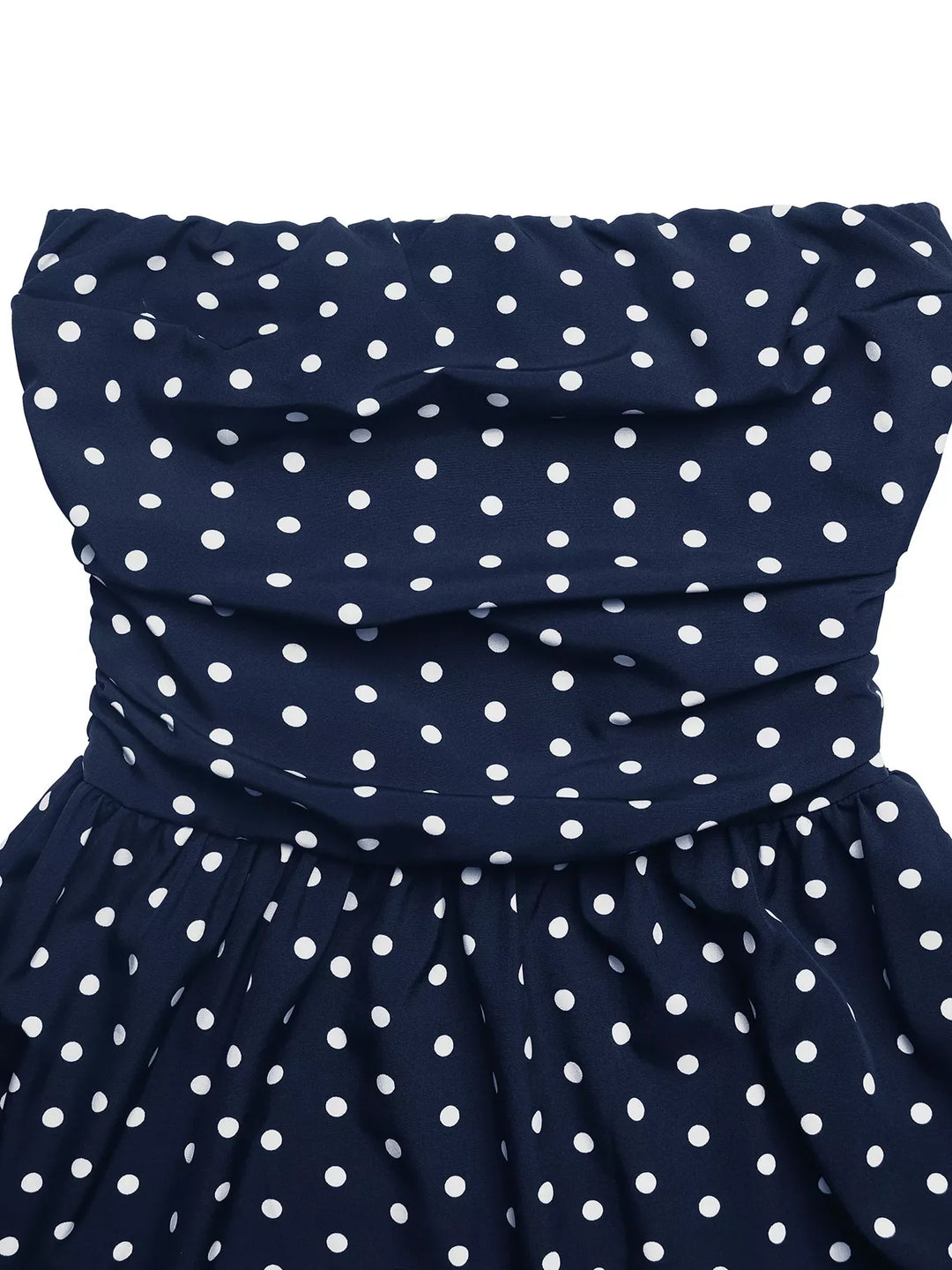 Polka Dot Tube A-Line Dress