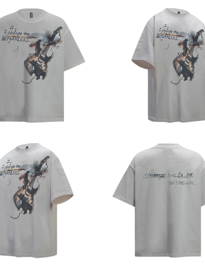 Men's Graphic Round Neck Short Sleeve T-Shirt