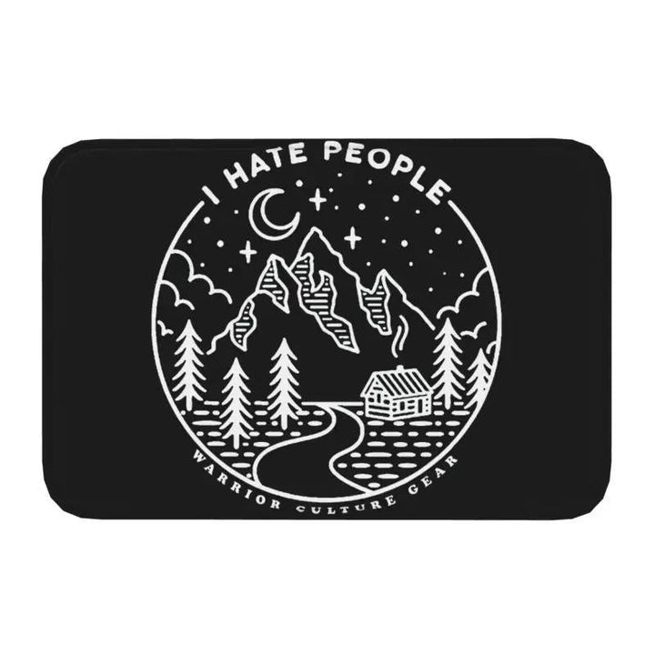 River Scenery Flocked Floor Mat Ground Protection Mat