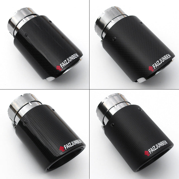 Carbon Fiber Stainless Steel Car Exhaust Pipe Modification
