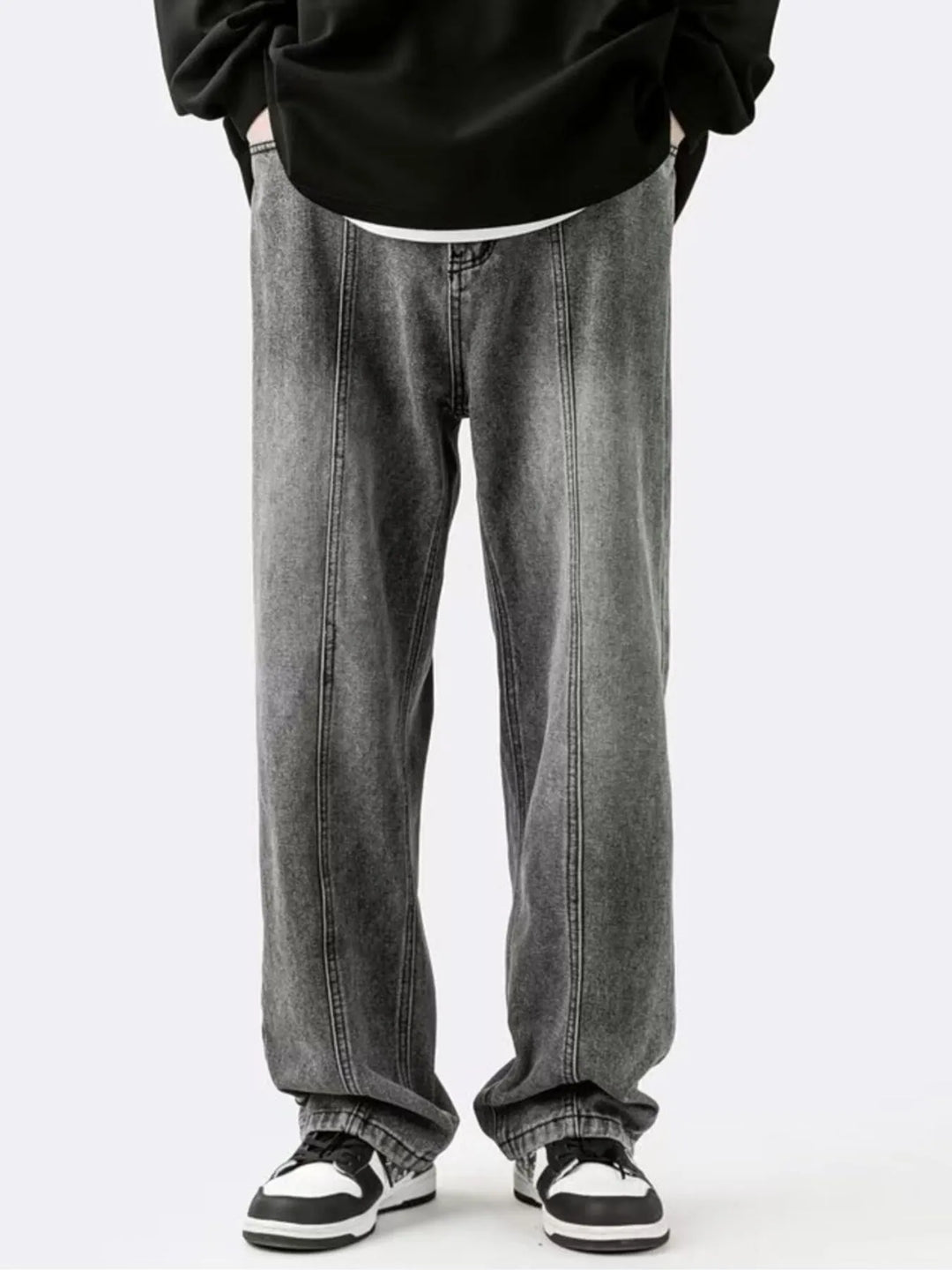 Men's Plus Size Wide Leg Relaxed Fit Jeans