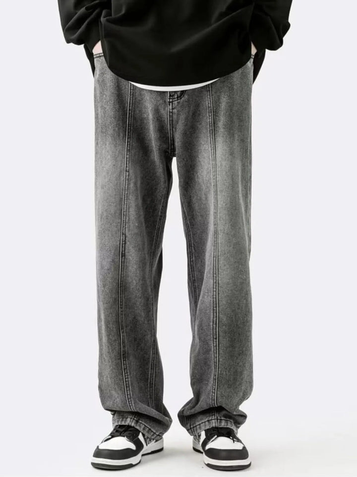 Men's Plus Size Wide Leg Relaxed Fit Jeans