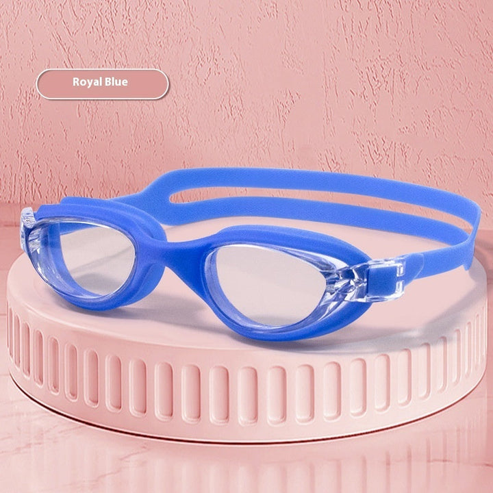 Plain Light Swimming Glasses HD Anti-fog Waterproof Professional Comfortable Big Frame Not Tight