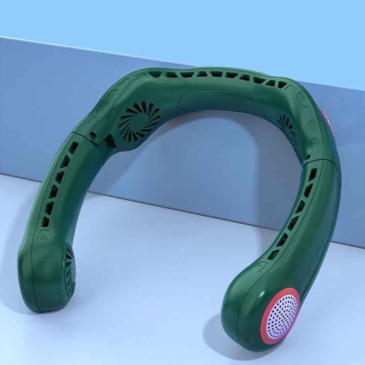 Portable Lazy New Quad-core Leaf-free Halter Fan