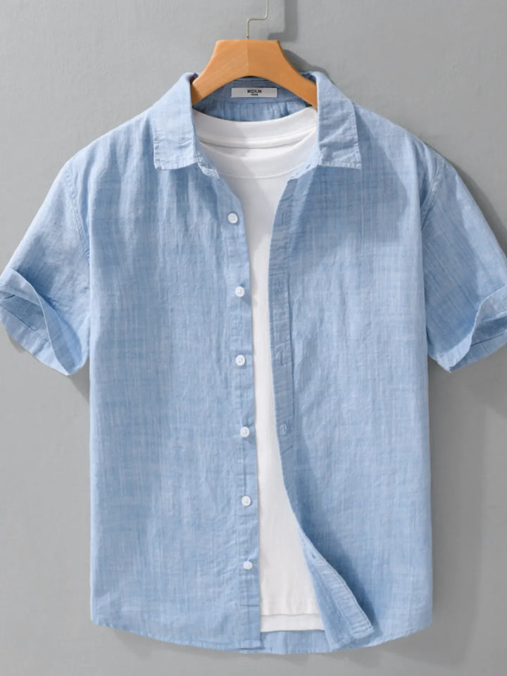 Men's Plus Size Button Up Short Sleeve Shirt