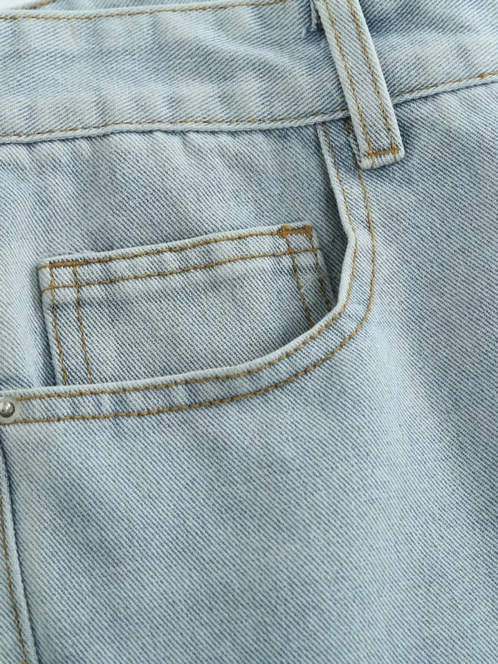 Men's Distressed Wash Jeans