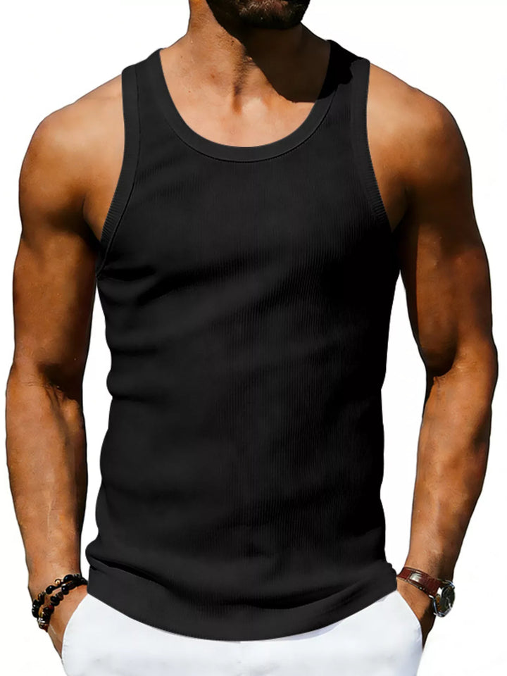 Men's Full Size Round Neck Tank Plus Size