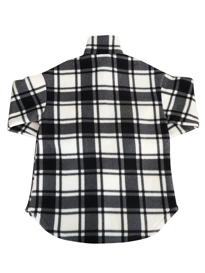Plaid Button-Up Jacket