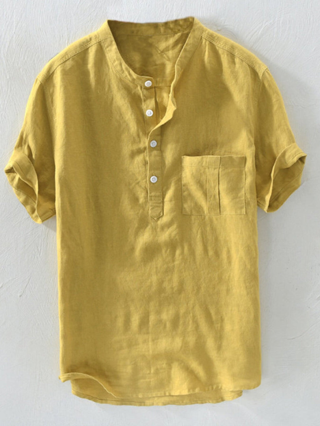 Men's Plus Size Casual Short Sleeve Shirt