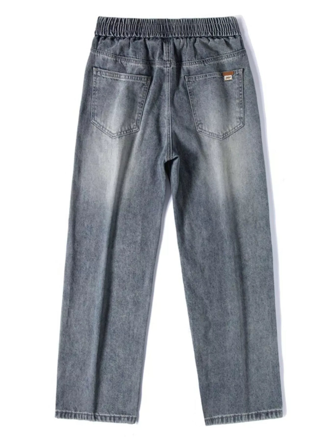 Men's Plus Size Pocketed Wide Leg Jeans