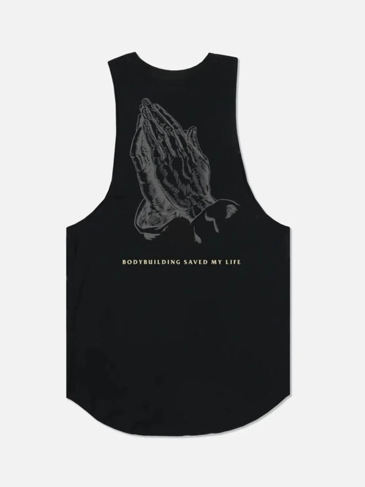 Men's Round Neck Graphic Tank