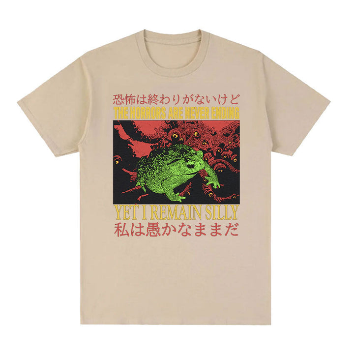 Men's Casual Loose Printed Short Sleeved Shirt