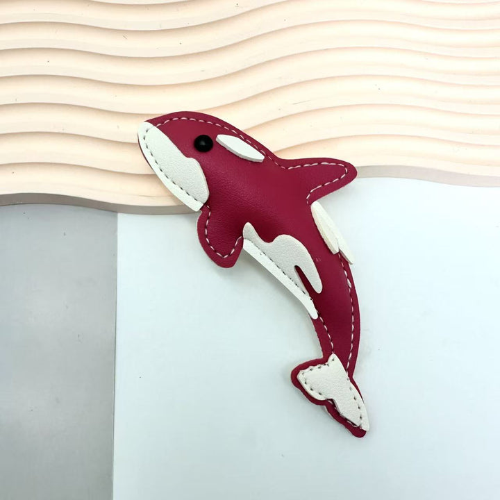 New-style Marine Animal Keychain Made Of PU Leather Shark