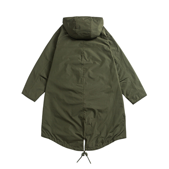 Loose-fit Retro-style Mid-length Trench Coat