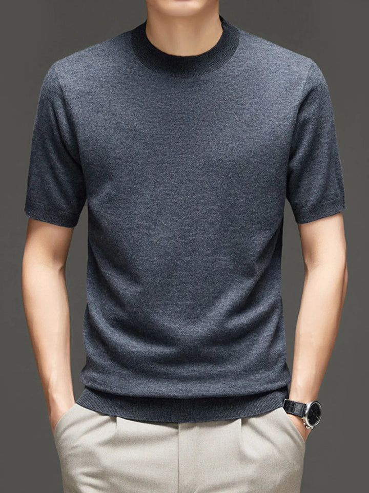 Men's Plus Size Round Neck Short Sleeve Top