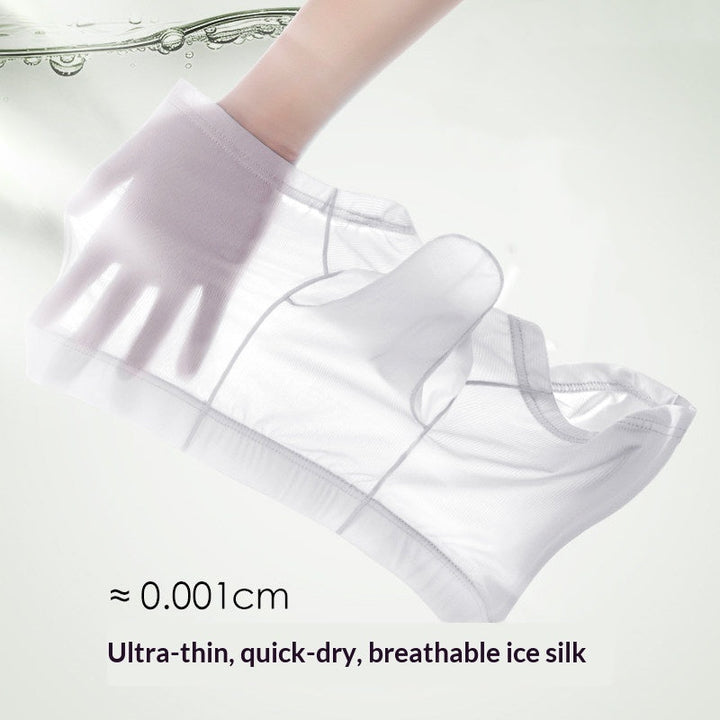 Ice-silk Elephant-pattern Mens Briefs Bullet-shaped Pouch Ultra-thin Seamless