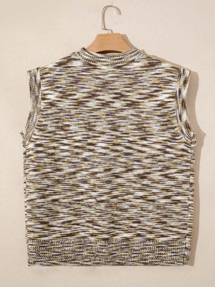 Western Horseshoe Knit Sweater Vest