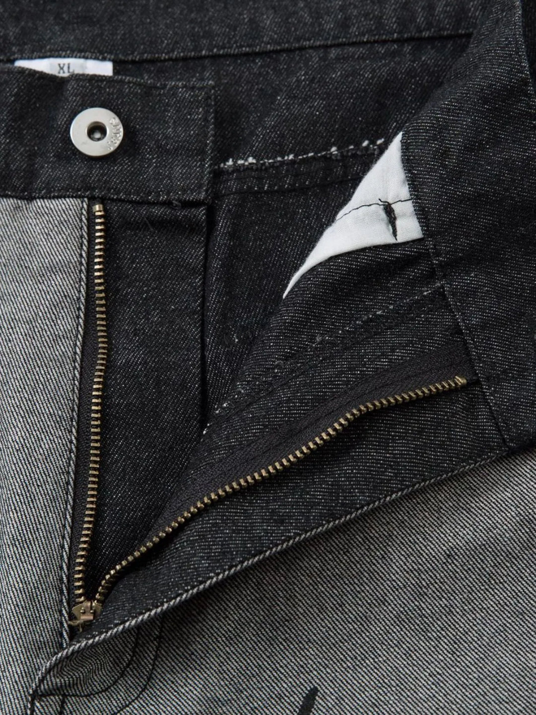 Men's Lightning Pattern Wide Leg Jeans