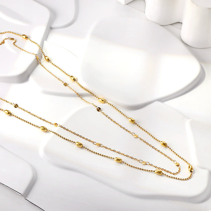 Sweet-and-cool Edgy Two-layer Waist Chain