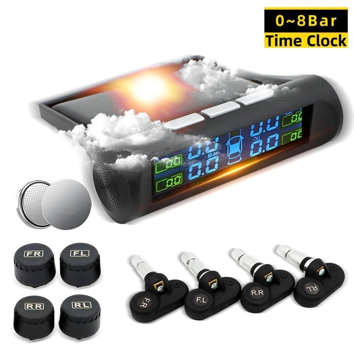 Solar-powered Wireless Tire Pressure Monitor