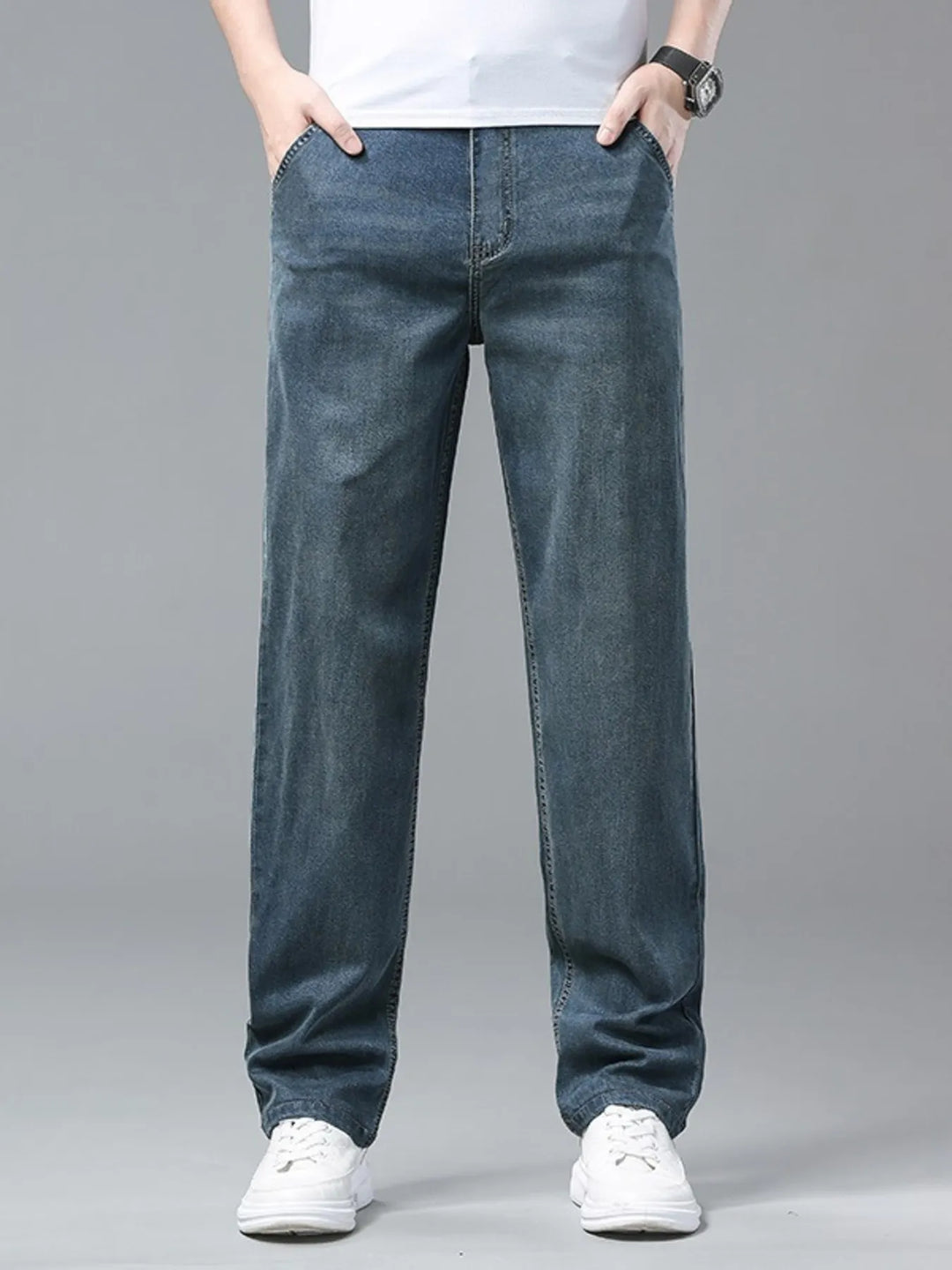 Men's Washed Straight Fit Comfort Pants