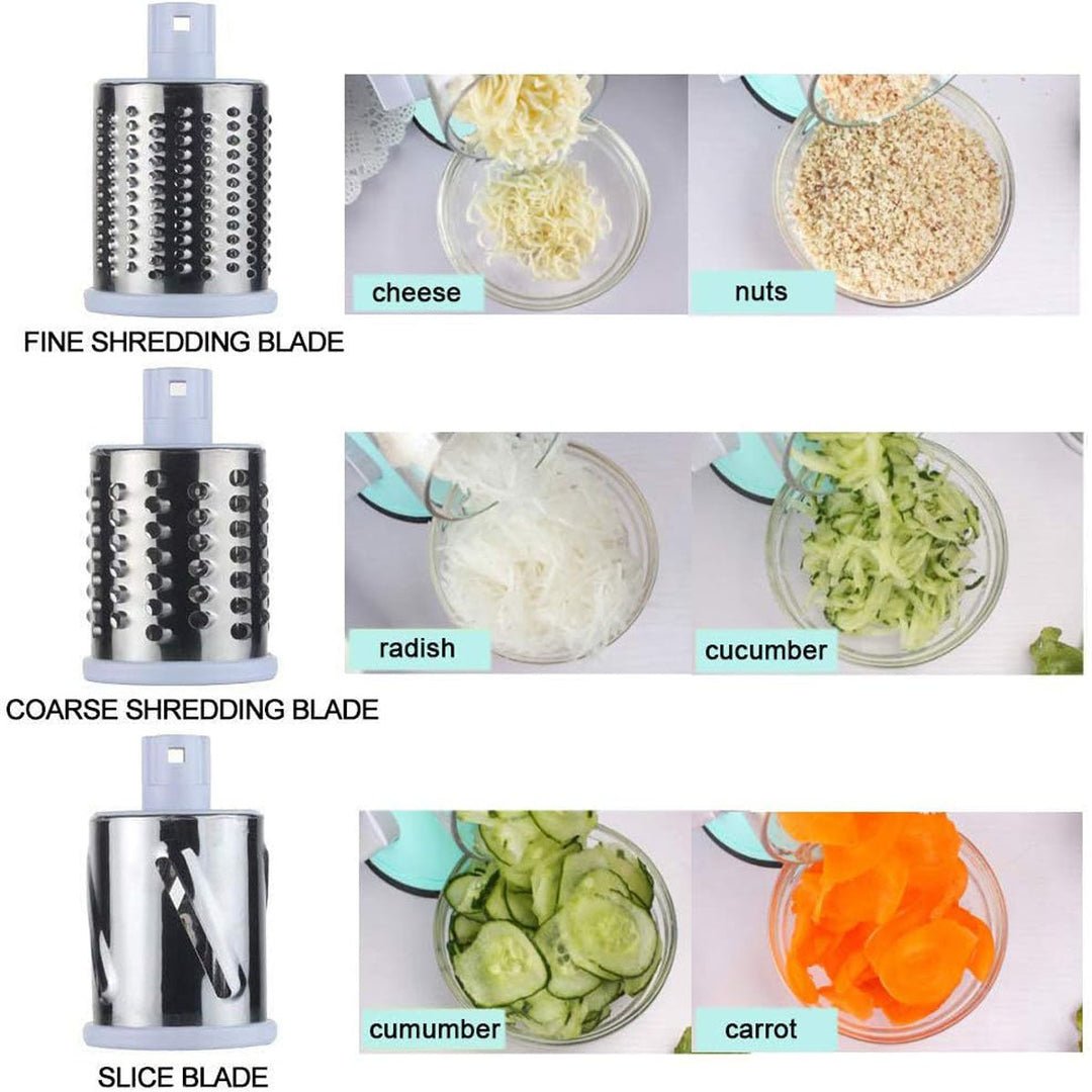 Manual Kitchen Accessories Multifunctional Round Mandoline Potato Slicer Vegetable Cutter Slicer Cheese Kitchen Gadgets