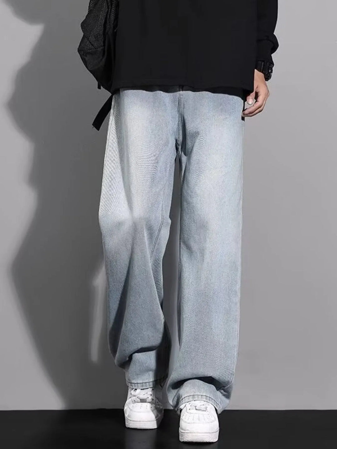 Men's Full Size Wide Leg Jeans Plus Size