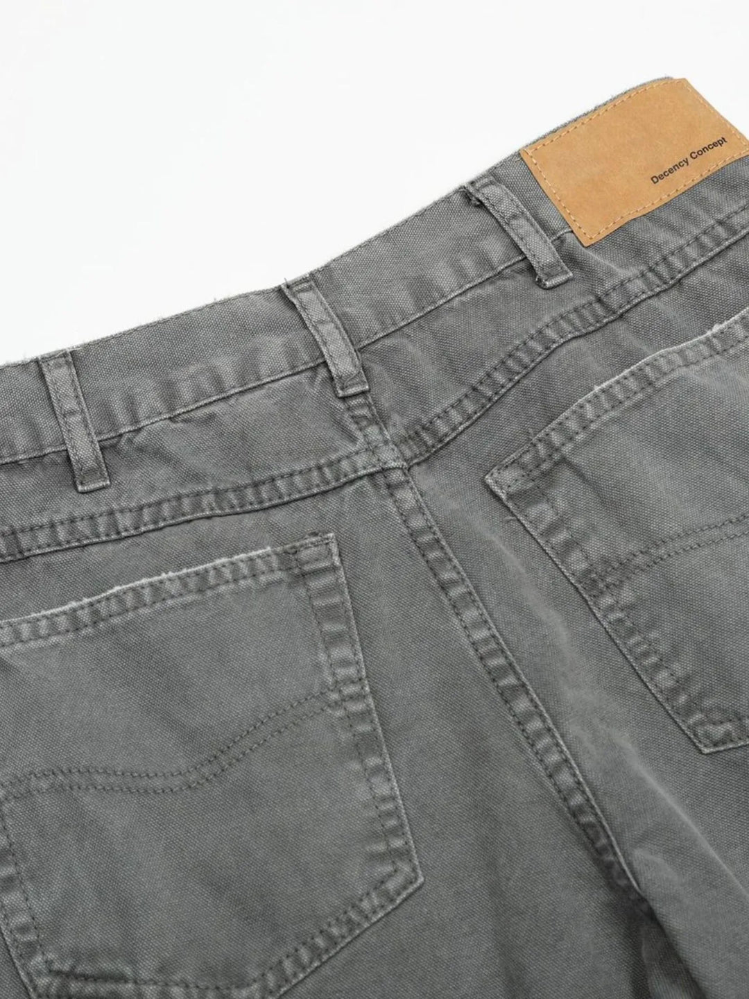 Men's Washed Distressed Curved Jeans