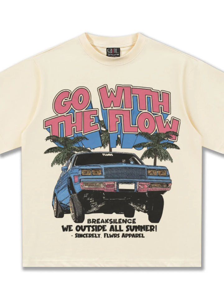 Men's Vintage Washed Graphic Oversized T-Shirt