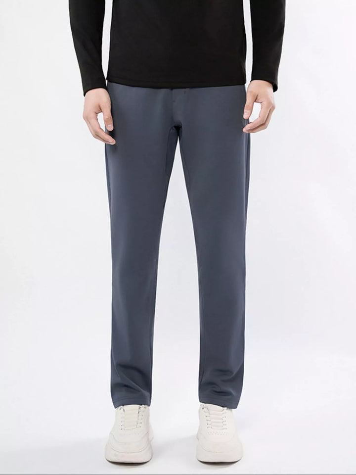 Men's Plus Size Casual Straight-Leg Pants