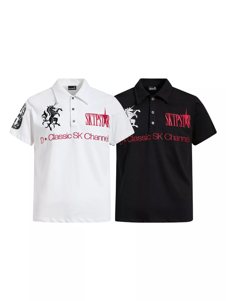 Men's Classic Embroidered Short Sleeve Polo