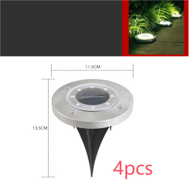 Outdoor Solar Lawn Garden Underground Light
