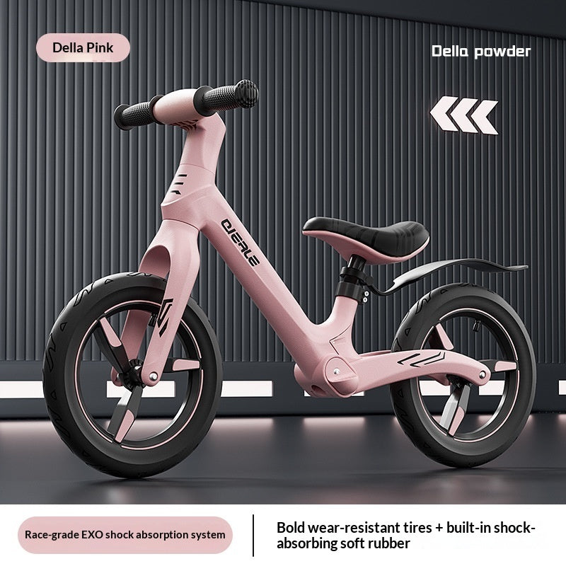 Shock-absorbing Balance Bike For Children No Pedals