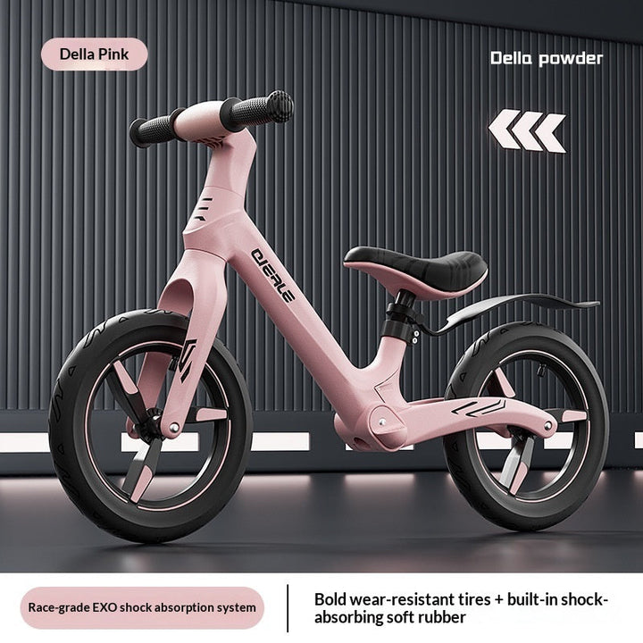 Shock-absorbing Balance Bike For Children No Pedals
