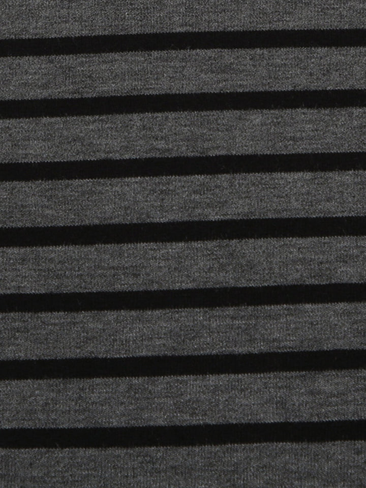 Striped Boat Neck Long Sleeve T-Shirt