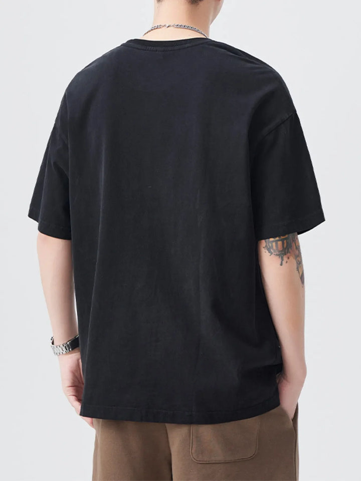 Men's Plus Size Round Neck Short Sleeve T-Shirt