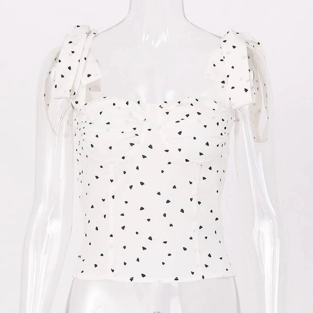 Lace Up Crop Tops