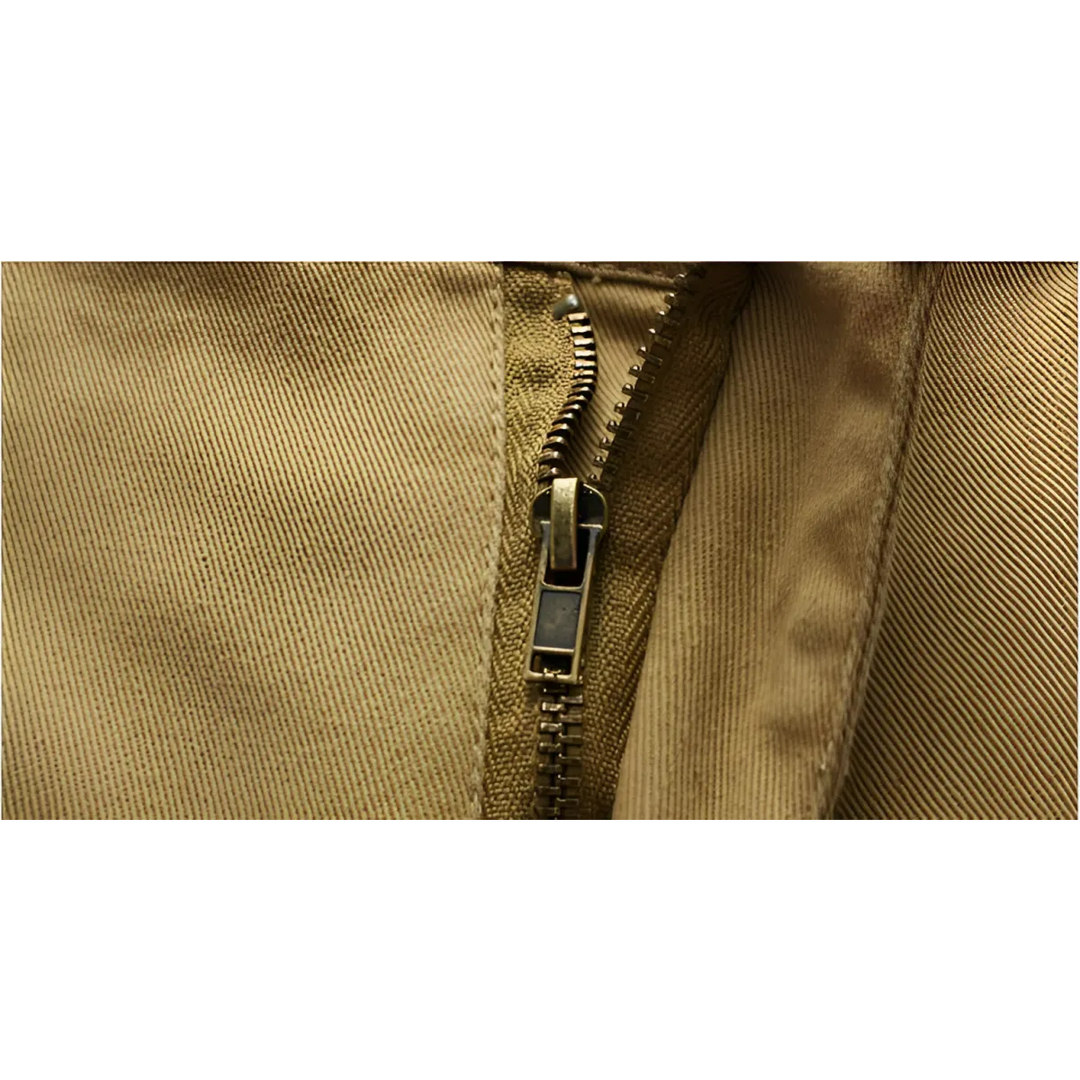 Patterned Button Cotton Cargo Trousers Shorts