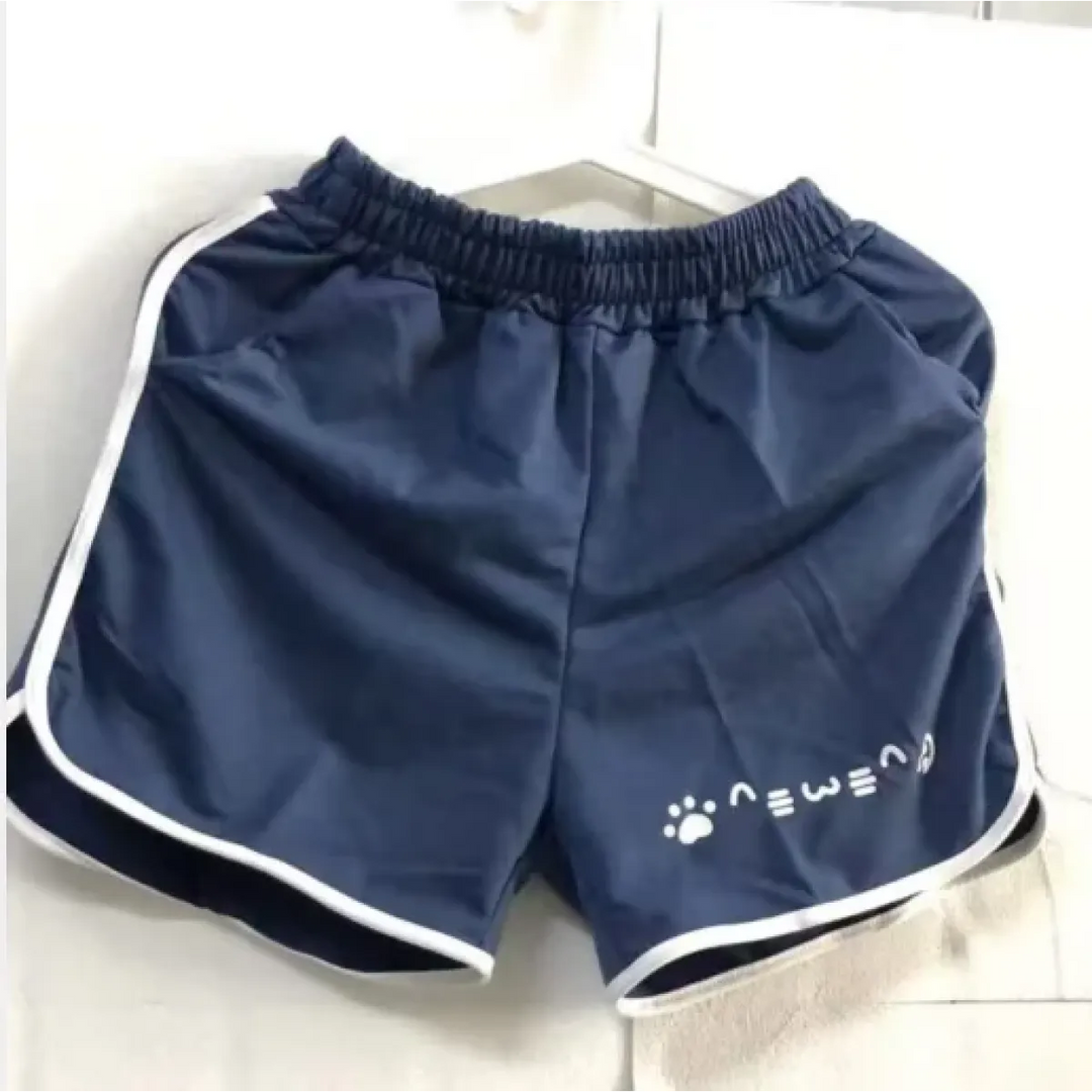 Harajuku Cat Print Summer Shorts