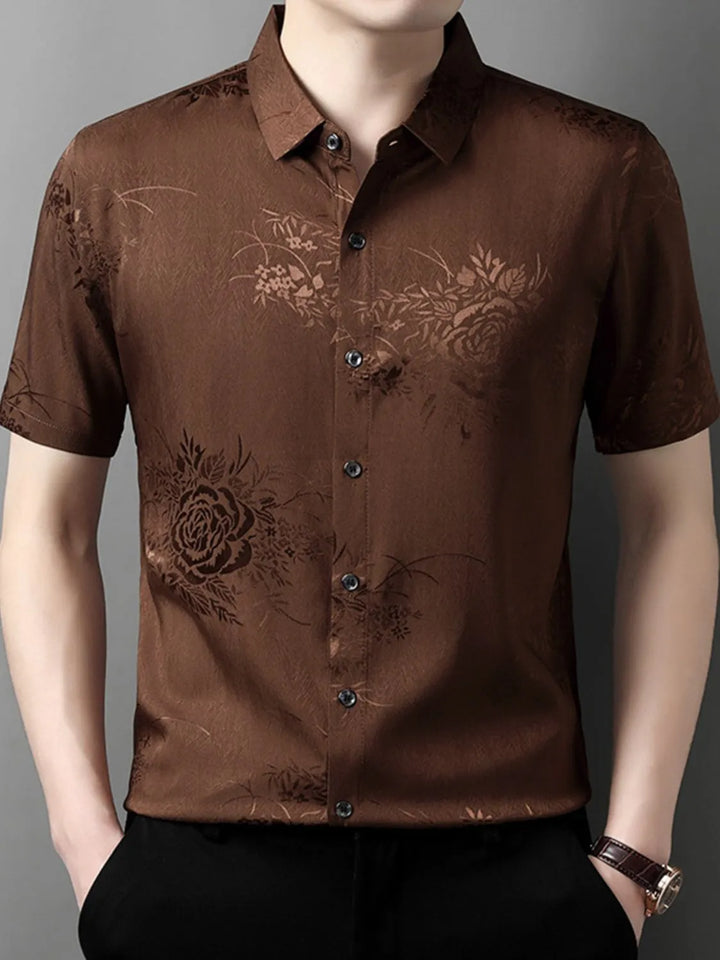 Men's Button Up Short Sleeve Shirt