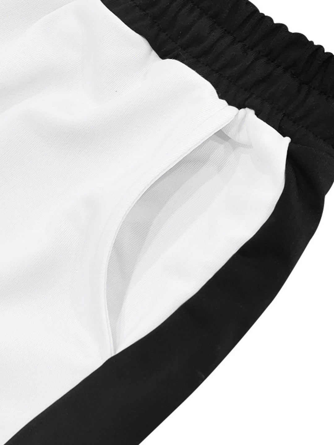 Men's Full Size Side Stripe Wide Leg Pants Plus Size