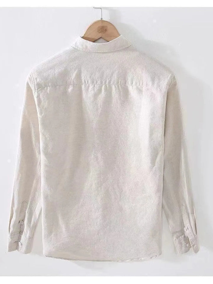 Men's Full Size Button Up Long Sleeve Shirt Plus Size