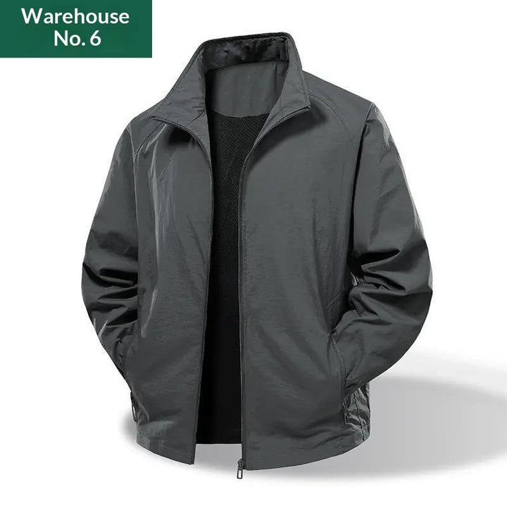 Versatile Loose-fit Stand-collar Jacket American-style Water-repellent
