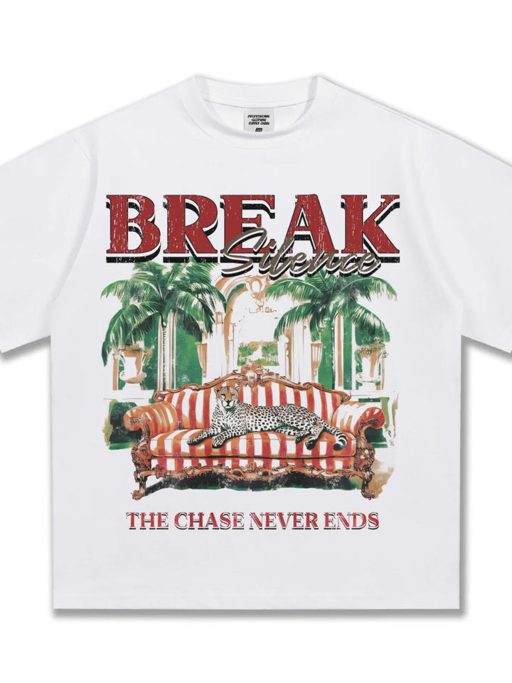 Men's Graphic Round Neck Oversized T-Shirt