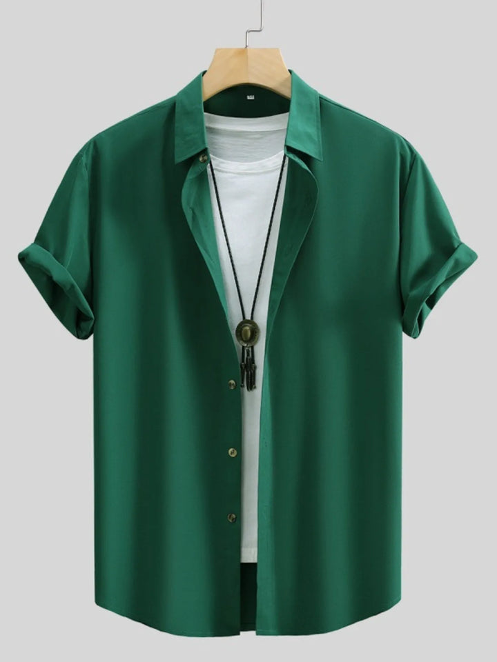 Men's Button Up Short Sleeve Shirt