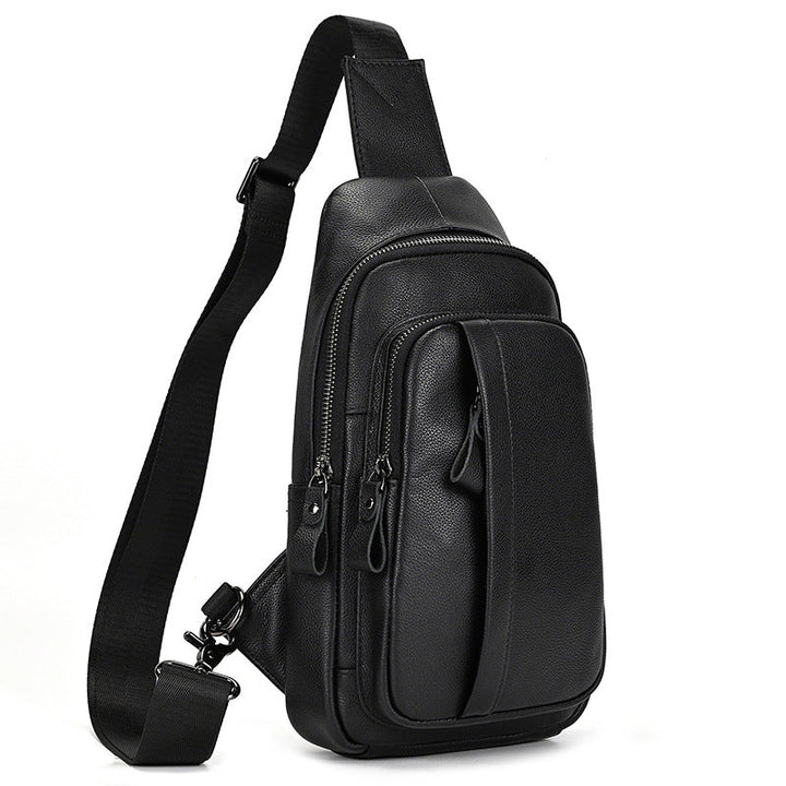 Leather Fashionable Large-Capacity Mens Crossbody Bag