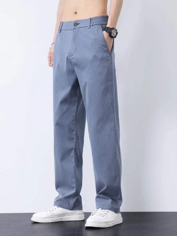 Men's Plus Size Casual Straight-Leg Pants